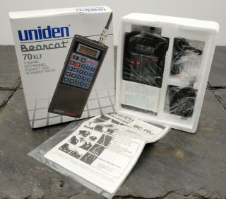 Vintage Nos Uniden Bearcat 70xlt 10 Band 20 Channel Police Scanner Radio