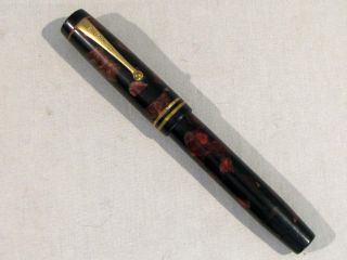 Vintage Parker Duofold Marbled Burgundy Fountain Pen - For Restoration