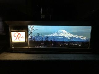 Rare Rainier Beer Motion Sign Twinkling Lights Seattle Wa 1960’s