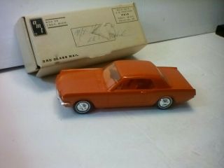 Vintage Amt 1964 Ford Mustang Coupe Dealer Promo Toy Car Red Box