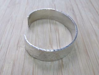 Vintage Sterling Silver Silpada Hammered Cuff Bracelet 35.  6grams 1 - C9015 3