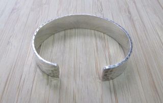 Vintage Sterling Silver Silpada Hammered Cuff Bracelet 35.  6grams 1 - C9015 4