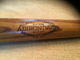 Vintage Adirondack Reverse Stamp Gehrig Style Bat