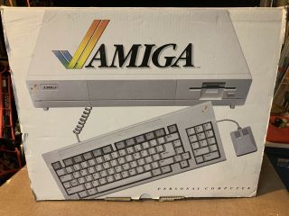 Vintage Amiga 1000 Computer System W/original Box.