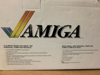 Vintage AMIGA 1000 COMPUTER SYSTEM W/original Box. 2