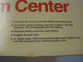 Vintage Radio Shack Safe House Burgular Alarm Center,  49 - 470A,  NIB 6