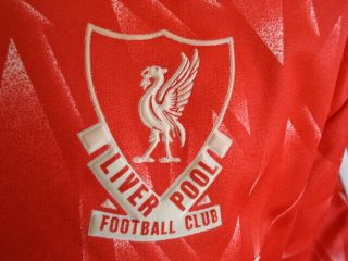 LIVERPOOL 1989 adidas Home Shirt LARGE ADULTS Rare Old Vintage Trefoil 7