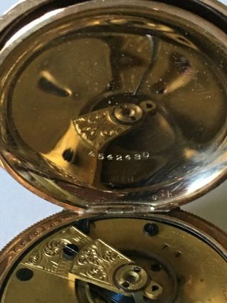 Size 18 Gold filled Elgin National Watch Company pocket watch.  Running 3