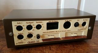Vintage Quad 33 Pre Amp Control Unit.  Boxed.  Order.  All Wires.  VGC.  Ect. 2