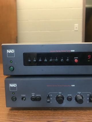 Vintage NAD 1300 Monitor Series Preamp & 4300 Tuner Manuals 3