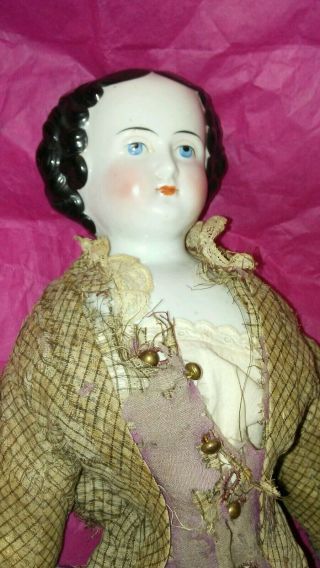 Antique ' KISTER ' German china head doll 20 inches 6