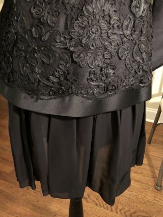 RARE Gemma Kahng 2 Piece Black Skirt Set Size 10 5