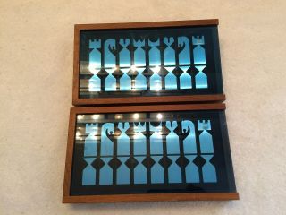 Rare Vintage 1966 Austin Enterprises Modernist Chess Set Alcoa Aluminum Extruded