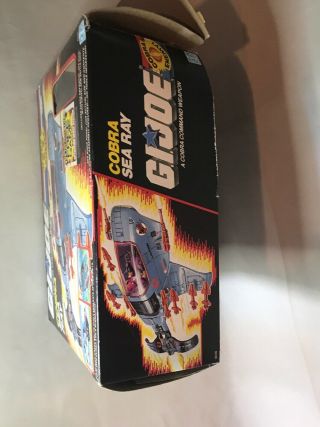 Vintage GI Joe 1987 Cobra Sea Ray w/ Box And Pilot 8