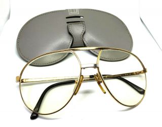 Dunhill 6042 47 59 - 15 135 Eyeglasses Sunglasses Frame Vintage 80s Gold