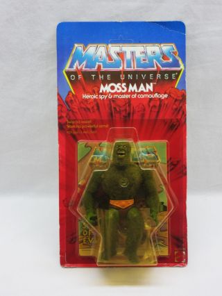 Motu,  Vintage,  Moss Man,  Masters Of The Universe,  Moc,  Figure,  Unpunched,  He - Man