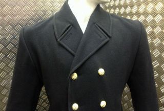 British Royal Navy Rn Ratings Full Length Greatcoat / Overcoat All Sizes