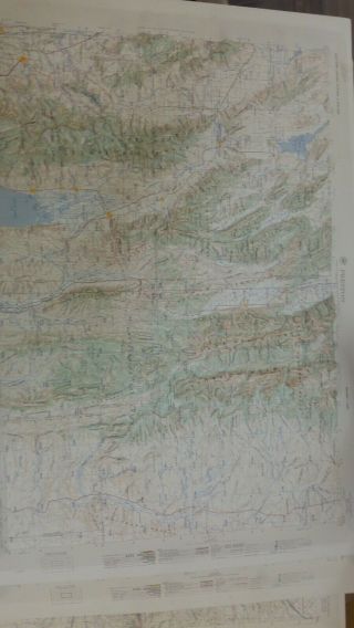 Vintage Wyoming Raised Relief Maps 1950 ' s GEOGRAPHY MAPS.  WYOMING HISTORY 7