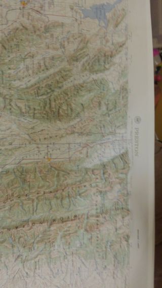 Vintage Wyoming Raised Relief Maps 1950 ' s GEOGRAPHY MAPS.  WYOMING HISTORY 8