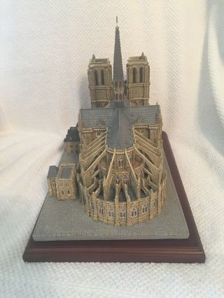 Rare Vint.  Notre Dame Cathedral Catholic Church Building Model By Danbury