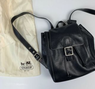 Coach Backpack Bag Legacy Leather Purse Vintage Drawstring With Dust Bag