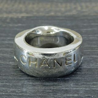 Chanel 925 Sterling Silver Cc Cambon Vintage Ring Us Size 6.  5 4623a Rise - On
