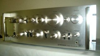 Vintage Pioneer Stereo Pre Amplifier Model Spec - 1 - Made In Japan