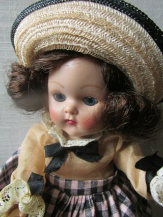 VINTAGE VOGUE GINNY DOLL BERYL Painted Lashes,  43 - NON WALKER - 1953 - W/ BOX 7