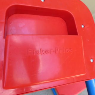 (2) Vintage Fisher Price Arts Crafts Table Replacement Red Chair Set 1985 5