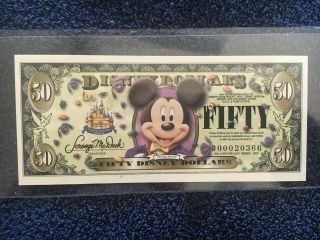 2005 D Rare Disney Dollar $50 Mickey D00020366