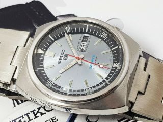 Vintage Seiko 5 Sports Automatic Diver 6119 - 6023 Silver Dial Gents 2.
