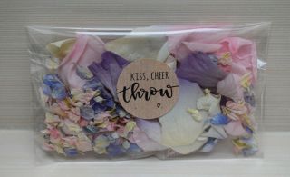 Vintage Rose Petal Natural Biodegradable Wedding Confetti Dried Delphinium Pink