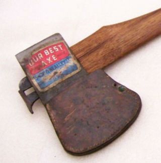 Snow,  Nealley Single Bit Our Best Axe Color Label Hand Made Bangor Me Vintage