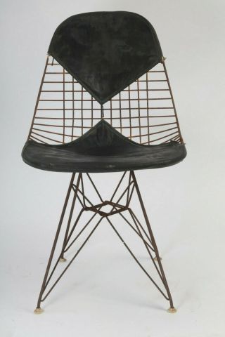 Vintage Mid - Century Herman Miller Eames Bikini Wired Chair,  60s?,  Very Rusty