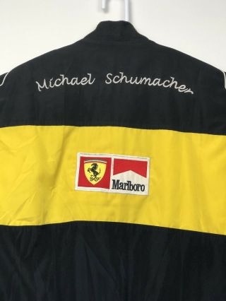 F1 FERRARI Racing Team Jacket Michael Schumacher VTG Marlboro Formula XXL 2XL 8