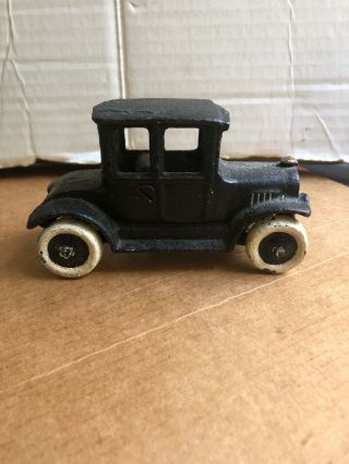 Cast Iron Model T Ford Coupe Toy Car Black