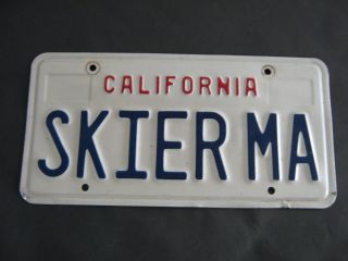 VINTAGE CALIFORNIA PERSONALIZED LICENSE PLATES 