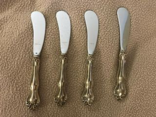 4 - Pc Westmorland George And Martha Sterling Silver Handle Butter Spreader