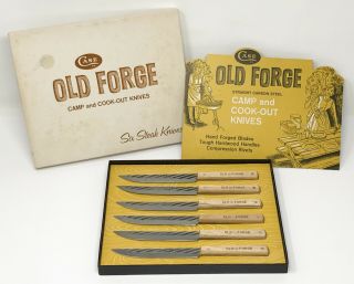 Vintage Case Xx Old Forge Set 406 6 482 - 5 Paring Knife Exc Box B Scp