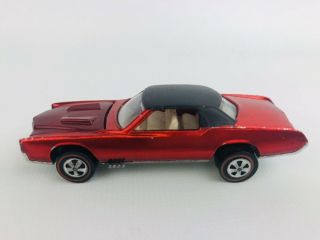 Vintage 1968 Hotwheels Redline Custom Eldorado Red W/white Interior Usa