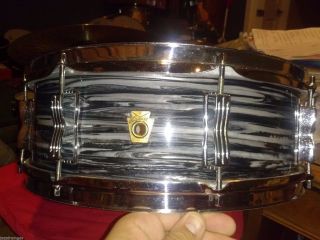 Vintage Ludwig Jazz Festival Snare - Black Oyster Pearl Ringo Starr Beatles 11