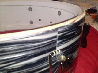 Vintage Ludwig Jazz Festival Snare - Black Oyster Pearl Ringo Starr Beatles 3