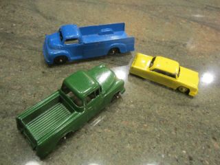 2 Tootsie Toy Diecast Trucks And 1 Goodee Car