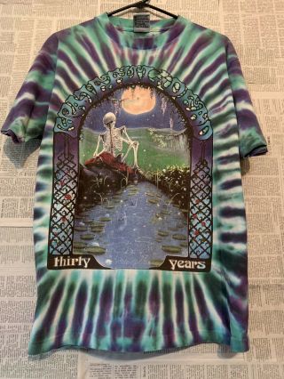 Vtg 90s Grateful Dead Tie Dye Rock Band T - Shirt