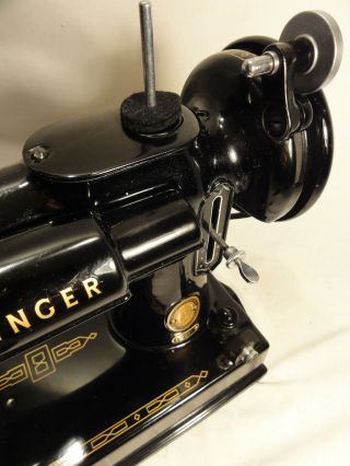 1955 Singer Featherweight 221 - 1 Vintage Sewing Machine w/ Case 3