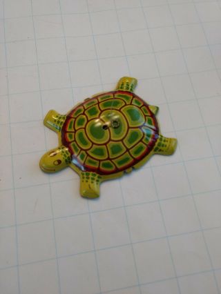 Vintage Tin Lithograph Turtle Pull Toy By T.  Cohn,  Ny