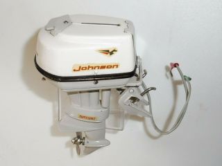RARE 1960 ' s K&O FLEET LINE JOHNSON 75 HP TOY BOAT OUTBOARD MOTOR PERFECTLY 5