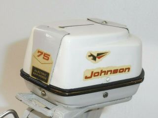 RARE 1960 ' s K&O FLEET LINE JOHNSON 75 HP TOY BOAT OUTBOARD MOTOR PERFECTLY 7