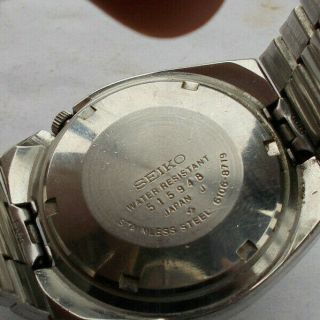 RARE Vintage Men ' s Seiko Watch Wristwatch Automatic DX 17 Jewels Day Date 2