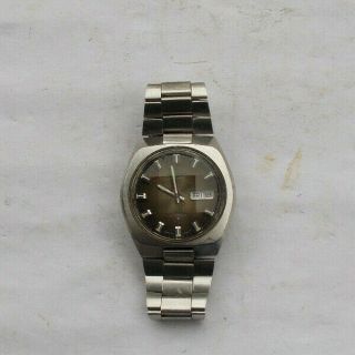 RARE Vintage Men ' s Seiko Watch Wristwatch Automatic DX 17 Jewels Day Date 4